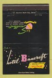 Matchbook Cover - Hotel Bancroft Saginaw MI 40 Strike