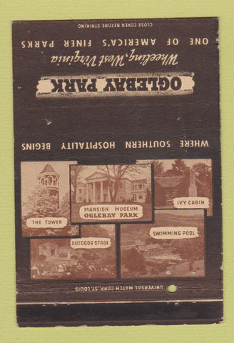 Matchbook Cover - Oglebay Park Wheeling WV 40 Strike