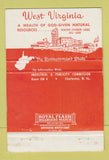 Matchbook Cover - West Virginia Tourism Charleston WV WEAR 40 Strike