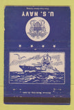 Matchbook Cover - US Navy postcard WEAR 40 Strike