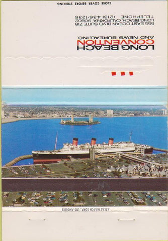 Matchbook Cover - Long Beach Convention News CA 40 Strike