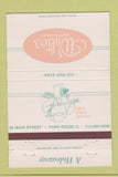 Matchbook Cover - Walter's Restaurant Park Ridge IL WEAR 40 Strike