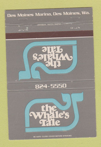 Matchbook Cover - The Whale's Tale Des Moines IA 40 Strike