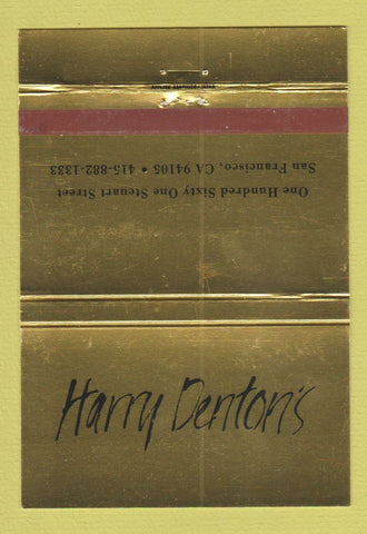 Matchbook Cover - Harry Denton's San Francisco CA 40 Strike