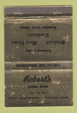Matchbook Cover - Robert's Restaurant Anchorage AK WEAR 40 Strike
