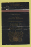 Matchbook Cover Le Barong Restaurant Indonesian Brussels Belgium WEAR 40 Strike