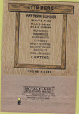 Matchbook Cover - Union Wholesale Lumber Youngtown OH 40 Strike