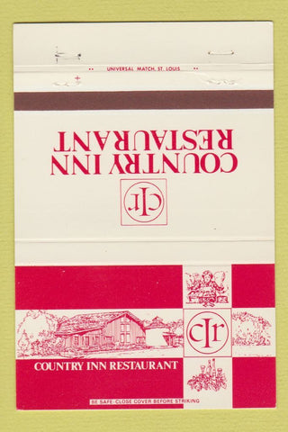 Matchbook Cover - Country Inn Restaurant Champaign IL 40 Strike
