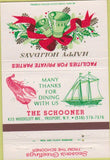 Matchbook Cover - The Schooner Freeport NY lobster 40 Strike