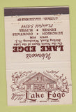 Matchbook Cover - Werner's Lake Edge Watchung NJ restaurant 40 Stick