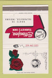 Matchbook Cover - Strongbow Turkey Inn Valparaiso IN 40 Strike