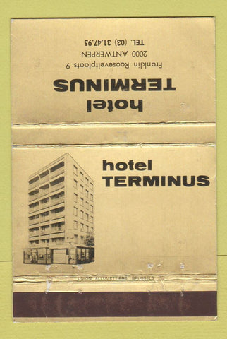 Matchbook Cover - Hotel Terminus Antwerp Belgium WEAR 40 Strike