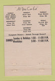 Matchbook Cover - Bennie's Club House Pasadena CA 40 Strike