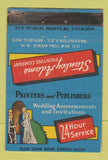 Matchbook Cover - Stanley Adams Printing Washington DC WEAR 40 Strike