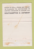 Matchbook Cover DART Shipping Freight Container Canada Clarke Traffic 40 Strike