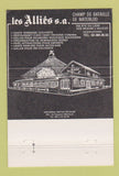 Matchbook Cover Les Allies Restaurant Waterloo Braine L'Alleud Belgium 40 Strike