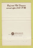 Matchbook Cover - Angelo's BBQ Fort Worth TX Budweiser Beer 40 Strike