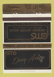 Matchbook Cover Ontario Motor Sales Chevrolet Cadillac Oshawa ON WEAR 40 Strike