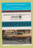 Matchbook Cover - Chrysler Motors US Auto Sales Division LeBaron 40 Strike