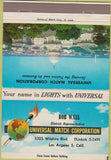 Matchbook Cover - US Capitol Universal Match Los Angeles B. Wall 40 Strike