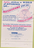 Matchbook Cover - US Capitol Universal Match Los Angeles B. Wall 40 Strike
