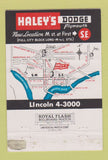 Matchbook Cover - Haley's Dodge Plymouth Washington DC 40 Strike