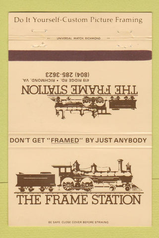 Matchbook Cover - Frame Station Richmond VA  40 Strike