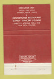 Matchbook Cover - Roundhouse Gandy Daneers Warren MI Executive Inn 40 Strike