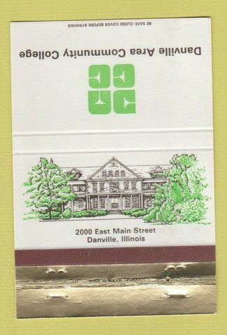 Matchbook Cover - Danville Area Community College IL 40 Strike