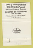 Matchbook Cover - Danville Area Community College IL 40 Strike