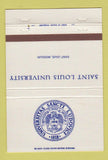 Matchbook Cover - St Louis University MO 40 Strike