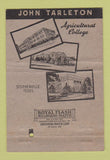 Matchbook Cover - Tarleton Agricultural College Stephenville TX 40 Strike