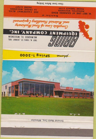 Matchbook Cover - Aring Equip tractors Milwaukee Middleton WI 40 Strike
