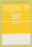 Matchbook Cover - Torgerson Tractors San Antonio TX Ford WEAR 40 Strike