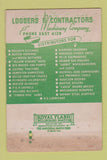 Matchbook Cover - Loggers Contractors Machinery Portland OR WEAR 40 Strike