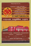 Matchbook Cover - Williams Tractors Columbus Cleveland Toledo OH WEAR 40 Strike