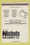 Matchbook Cover - Nichols Machinery Dallax TX Construction 40 Strike