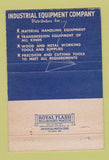 Matchbook Cover - Industrial Equipment Company Joplin MO 40 Strike
