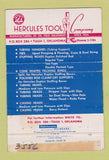 Matchbook Cover - Hercules Red Tools Tulsa OK WORN BACK 40 Strike