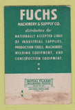 Matchbook Cover - Fuchs Machinery Supply Omaha NE 40 Strike