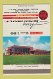 Matchbook Cover - Aring Equipment Road Machinery Milwaukee WI 40 Strike