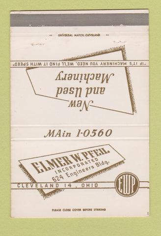 Matchbook Cover - Elmer Pfeil Machinery Cleveland OH 40 Strike