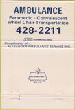 Matchbook Cover - Alexander Funeral Homes Evansville IN 40 Strike
