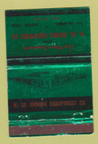Matchbook Cover - HW Moor Equipment Denver Colorado WEAR 40 Strike