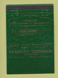 Matchbook Cover - Kennedy Cochran Tractors Equipment Chicago IL WEAR 40 Strike