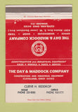Matchbook Cover - Day & Maddock Company Cleveland OH  Reddrop WEAR #2 40 Strike