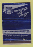 Matchbook Cover - Louden Machinery 75th Fairfield OH 40 Strike