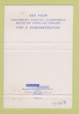 Matchbook Cover - Harrison General Motors Climate Control GM 40 Strike