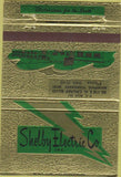 Matchbook Cover - Shelby Electric Co Memphis TN 40 Strike
