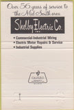 Matchbook Cover - Shelby Electric Co Memphis TN 40 Strike
